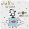 GRUSS & CO Sheepworld, 46245 - Untersetzer, Schaf, Die Welt ist viel schöner, ...Weil Du mit Drauf bist!, Kork, 9,5cm x 9,5cm