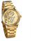 JewelryWe Armbanduhr für Damen und Herren mit Diamantskala, dekoratives Zifferblatt Drache in drei Dimensionen, Leuchtzeiger, Armbanduhr aus Edelstahl, gold, Homme, Armband