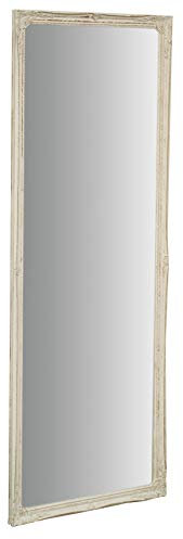 Biscottini Grand Miroir Mural XXL 140x4x50 cm - Grand Miroir Chambre Adulte - Grand Miroir sur Pied - Miroir Grand Decoration Salon Miroir Baroque - Miroirs muraux Vintage - Miroir Blanc