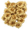 Dasing 50 StüCk Rosenköpfe Kunstrose Kunstblumen Seide Kuenstliche Braut Clips Blumenkoepfe (Golden)