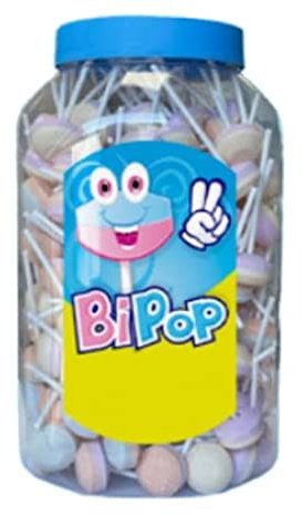 CHUPETAS BIPOP TARRO 200 UNIDADES