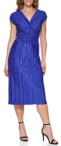 DKNY Women's Cap Sleeve Regular Fit Cocktail Dress