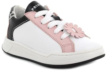 Primigi B&G Hoop, Scarpe da Bambini, Bianco-Rosa, 30 EU Stretta