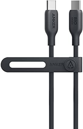 Anker 543 Cable USB C a USB C (240W 90cm), Cable de carga ecológico de base Biológica USB 2.0 para MacBook Pro 2020, iPad Pro 2020, iPad Air 4, Samsung Galaxy S21 y más (Negro Fantasma)