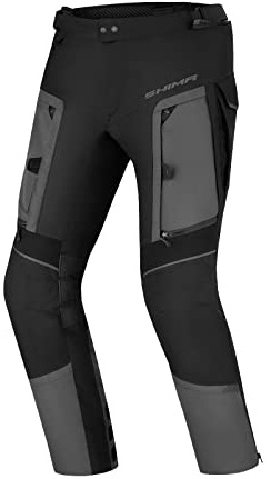SHIMA HERO Motorradhose Herren mit Protektoren Ganzjährig Mesh AIRFORCE Knieprotektoren Sommer Luftig Motorrad Hosen Wasserdicht Motorradkombi Motorradjacke Touren (Männer, Grau, M)