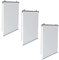 IDMarket - Lot de 3 Stores enrouleurs L.124 x H. 225 CM pour pergola Blanc