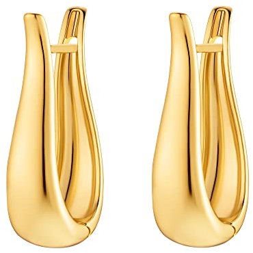 Heideman Ohrringe Suna Damen - aus hochwertigem Edelstahl - silber gold rosegold farbend poliert - Ohrstecker hängend für Frauen - Ohrschmuck 2,5cm lang