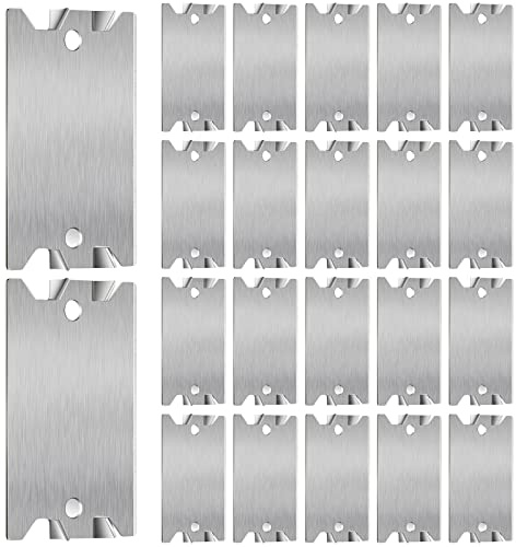 Dunzy Safety Nail Plate for Wood Studs Cable Protector Plate 1.5 x 2.5 Steel Silver 50 Pcs