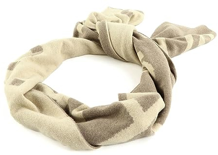 Calvin Klein Jeans Damen Logo-Schal Strickschal, Plaza Taupe, One Size