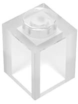 Classic Building Bricks 1x1 200 Pieces, Compatible with All Major Brands Parts and Pieces 3005 (Colour: Full Transparent)