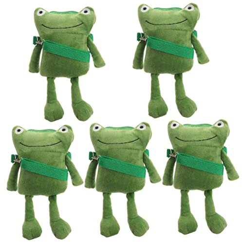 VALICLUD 5st Frosch Umhängetasche Kawaii Geldbörse Crossbody-handyhalter Tasche Damen Umhängetasche Crossbody-handy-geldbörse Handytasche Zum Frauenspielzeug Campus Plüsch Karte Geldbeutel