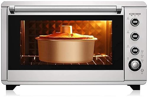 Mini forno elettronico da 60 litri Temperatura controllabile 28-230 °C e timer da 120 minuti Aria calda multifunzionale per uso domestico Forchetta per arrosti rotante a 360 ° Fermentazione Forno per