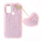 Fluffy Fur Plush Case for TCL 30E/TCL 30 SE Phone Case Girls Protective Case Soft Warm Love Fluffy Case Bling Diamond Cover Fluffy Skin Back Bumper Case TPU Case for TCL 305/TCL 306 Case Girls,Pink