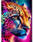 Huacan Diamond Painting AB Steine Leopard Diamant Paintings Bilder Malerei Voll Runde Stickerei für Kinder Erwachsene Haus Wand Zimmer Dekor 30x40cm