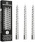 DECO EXPRESS Stabkerzen Set 3er oder 6er Tropffreie Stabkerzen Gedrehte Spiralkerzen Bunte Kerzen Brenndauer 6 Stunden Unparfümiert (Silber, 3er-Pack)