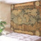 MEKPAM Wohnkultur Vintage Weltkarte Wandteppich Wandbehang Dekoration Wohnzimmer Schlafzimmer 200x150cm