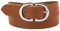 fashionchimp Basic Damengürtel aus 100% echtem Leder, Ledergürtel mit eleganter Doppelschließe, Breite ca. 3,3cm, Made In Germany (Chestnut-Mistral, 95/BW80)