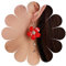 Inateannal Boucles d'oreilles fleur rouge boucles d'oreilles fleur acrylique cristal boucles d'oreilles fleur émail boucles d'oreilles fleur acrylique boucles d'oreilles bijoux pour femmes et filles