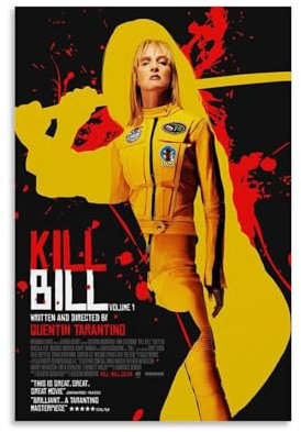 EVMILA KILL BILL Poster, dekoratives Gemälde, Leinwand, Wandposter und Kunstdruck, modernes Familienschlafzimmer-Dekor-Poster, 20 x 30 cm