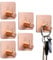 mengger Handtuchhalter Ohne Bohren, 5 Stück Handtuchhaken Klebehaken Ohne Bohren Klebehaken Extra Stark Handtuchhaken Roségold Klebehaken für Küche und Badzimmer