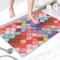 Shower Mat Non slip Anti Mould - 60x80 cm Soft Textured Loofah Shower Mats for Inside shower - Multiple Bath Mat Non Slip Anti Mould for Bathroom & Wet Areas
