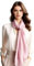 LA FERANI Damen Seidenschal 100% Seide Halstuch Rosa Seidentuch 180x90cm Uni Farbe für Anzug formelle Anlässe Stola Business Style Geschenk für Sie (Rein Rosa)