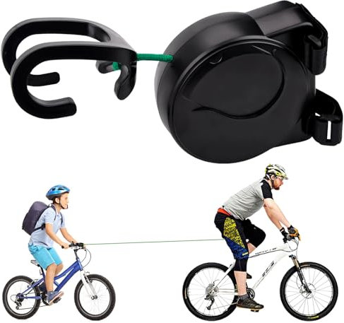 Fahrrad Abschleppseil Kinder, 2,5M Abschleppseil Fahrrad Kinder, Fahrrad Traktionsseil, Automatisch Einziehbar Eltern Kind Fahrrad Abschleppseil, Fahrrad Seilzug für Kinder Fahrrad, Mountainbike.