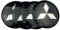 4 Stück Radnabenkappen Aufkleber für Mitsubishi Zinger Galant Lancer ASX Pajero Outlander 56MM Felgendeckel Radkappen Reifen Felgen Radnabenabdeckung Zubehör,BlackSilver