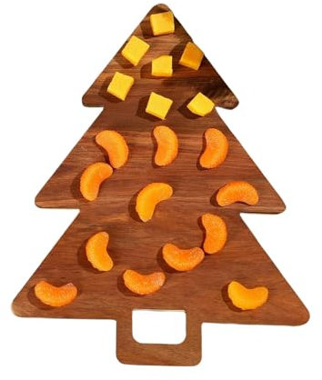 Tagliere di Natale - Tagliere per albero di Natale, tagliere per salumi a forma di albero di Natale | Tagliere e Servizio di Cucina Vacanze, Tagliere in Legno p