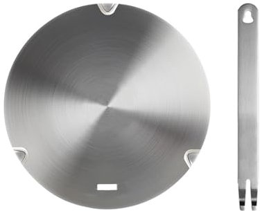 Placa Adaptadora de Inducción de Acero Inoxidable Con Mango Extraíble - Distribución Térmica y Descongelación
