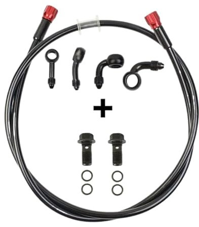 Brems Kupplungshebel M10 Motorrad Stahl Hydraulische Bremse Kupplung Linie Schlauch Rohr Für Dirt Bike ATV Moped Roller Cub Quad UTV Go Kart KupplungBremshebel(70cm)