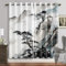 IKDZCM Rideaux d'ombrage Traditionnels à l'encre de Paysage Japonais, Rideaux Classiques pour Salon, Chambre à Coucher, décoration de fenêtre de Chambre, 2 Panneaux WxH/2x70x140cm Rideau tamisant