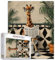 Tucocoo Cute Giraffe on the Toilet Jigsaw Puzzle 1000 Pieces for Adults Nordic Bath Art Home Decor Perfect Family Activity