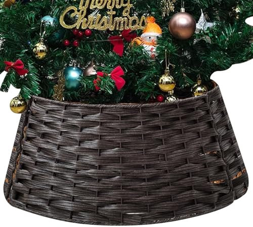 Künstlicher Weihnachtsbaum Kragen Rattan Geflecht Gewebte Festliche