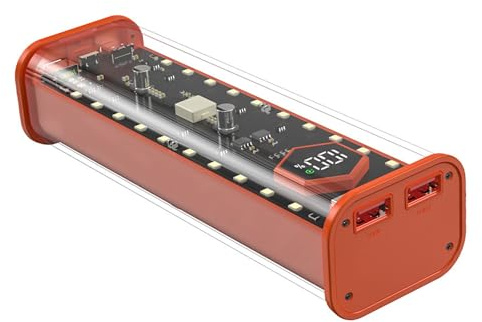 Ruarby No Welding 4x21700 Akku-Hülle für Handys mit USB-C-Ausgängen, schnelles Aufladen
