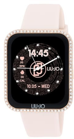 Liu Jo - Smartwatch da donna in Gomma - Mini Slim SWLJ169 - Display da 1.65 Amoled - Compatibilità con iOS e Android - Funzione Fitness - Chiamata vocale tramite dispositivo - Impermeabile IP67