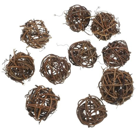 EPIGEIST 10pezzi Palline Decorative Vite per di Natale Decorazioni Appese per Matrimoni e Feste per Casa Ufficio e Cafè