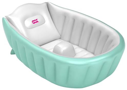 Baignoire gonflable OKBABY Onda Baby Soft pour nouveau-nés (0 à 12 mois) - Bleu