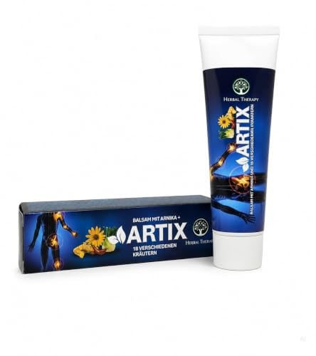 HERBAL THERAPY ARTIX Arnika Balsam mit 18 Kräutern, 100 ml | Wohltuende Massagepflege für beanspruchte Körperpartien mit Menthol, Kampfer, Capsicum und ausgewählten Pflanzenextrakten