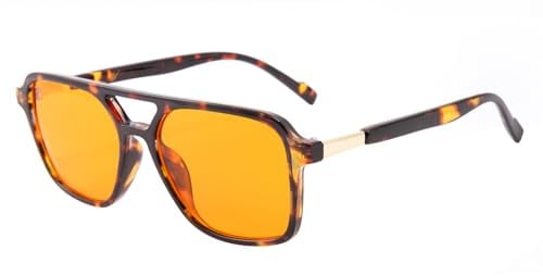 OKH Gafas con Filtro de Luz Azul Retro para Hombre y Mujer – Ideales para Ordenador, TV y Móvil, Antifatiga Antirreflejo