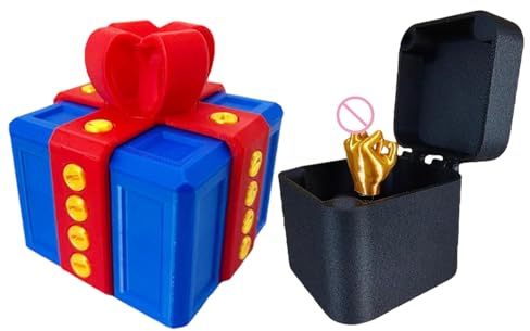 Das Nervige Geschenk mit Finger, Witzige Scherzboxen, Überraschung Geschenkbox mit Schrauben für Erwachsene, 3D Gedruckte Lustige Geschenke für Geburtstag Weihnachten Valentinstag