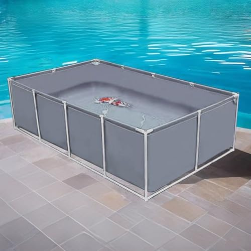 Piscine hors sol avec cadre en acier pour loisirs en plein air, montage facile et construction durable