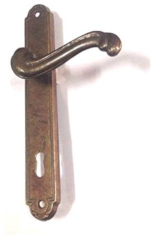 Maniglia per porte interne con placca distanza 90 tipo Barocco