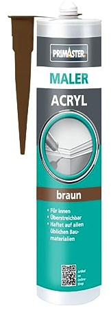 Primaster Maler-Acryl Braun 310ml Dichtmasse Dichtstoff Bauacryl