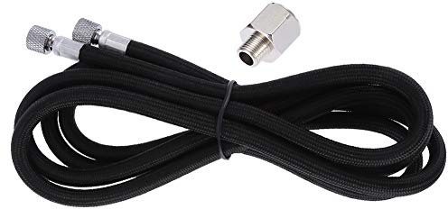 Garosa Professional Nylon Braided Airbrush Hose with Standard 1/8-1/4 Adaptor 1.8m Size Fitting Ends Regulator Compressor