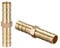 sourcing map 8mm or 5/16 ID Brass Barb Splicer Fitting,Straight Barb Hose Fitting Air Gas Water Fuel,2pcs