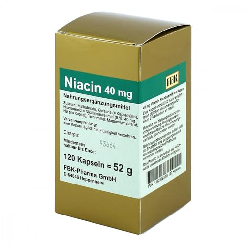 Niacin 40 mg pro Kapsel 120 stk