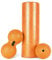 MSPORTS Faszienrolle + Massageball Premium inkl. Übungsposter + Workout App GRATIS | FASZIENSET - Professional Studio Qualität | Massagerolle Foamroller (ORANGE)