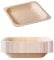 GRÄWE Einwegteller Set - Holz Teller, 25 Stück, 14,5 cm - Stabile Partyteller für 25 Personen, stabiler als Pappteller - Ideal als Partygeschirr und Einweggeschirr