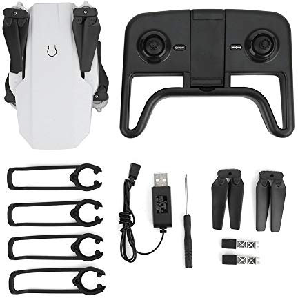 Tbest Quadcopter-Drohne Mini Quadcopter 4K/720P Hochauflösende optische Durchflusspositionierungs-Fernbedienungsdrohne (4K) - Weiß - Fortgeschrittener Anfänger